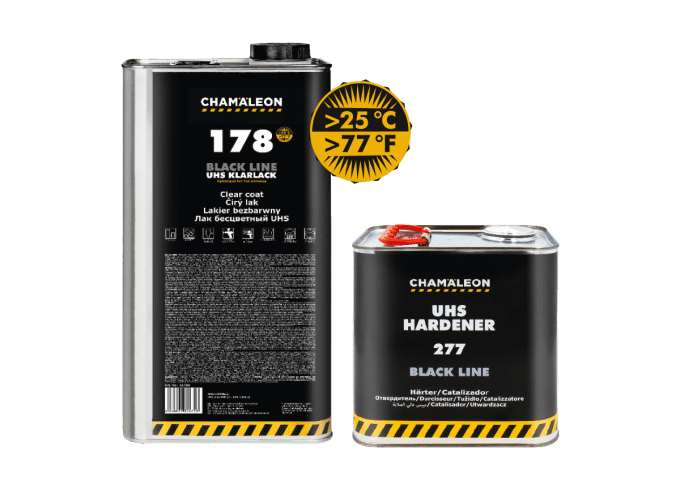 Vernis peinture 178 UHS  spécial chaleur 2:1  7.5L