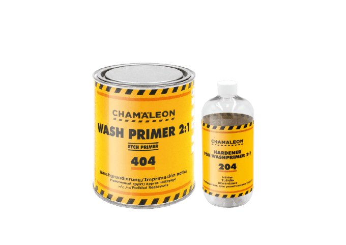 Wash primer anticorrosion 2K Chamäleon 404, primaire réactif d'accroche sur métal nu