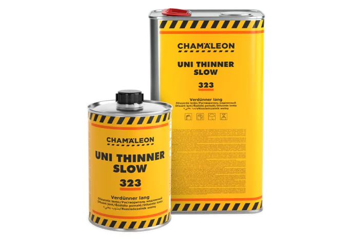 Diluant acrylique lent Chamäleon 323 à évaporation lente, idéal par forte chaleur et sur grandes sur