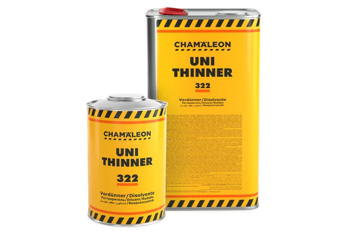 Diluant acrylique universel Chamäleon 322 pour systèmes 2K, dilution polyvalente des apprêts, peintu