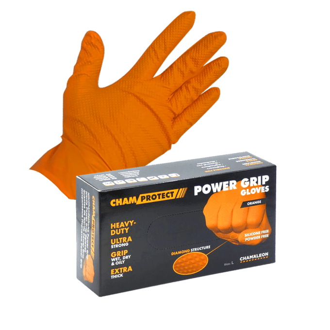 Boîte de gants nitrile forte prise Chamäleon