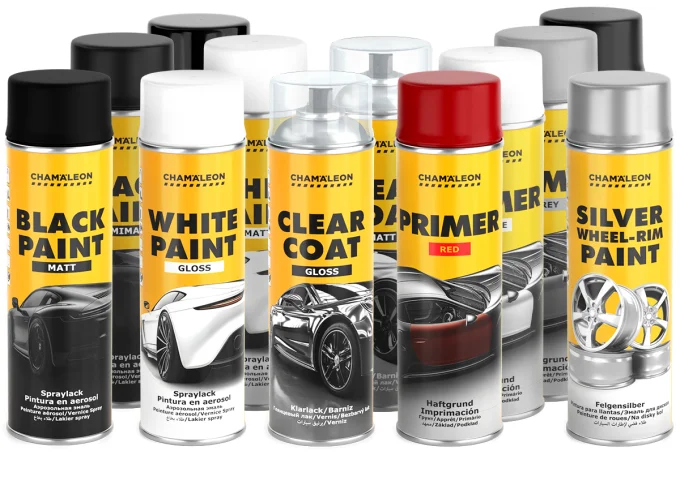 Peinture couleur carrosserie Chamäleon en aérosol 500 ml pour retouches et finitions