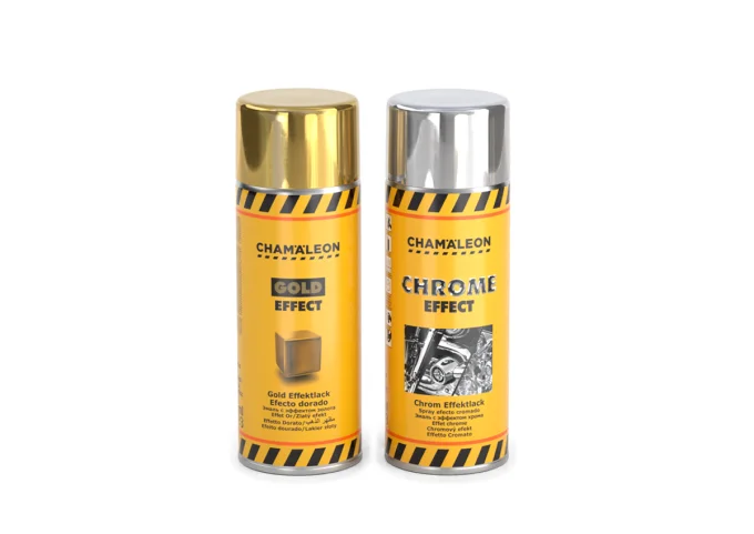 Peinture effet chrome et or Chamäleon en aérosol 400 ml pour décorations