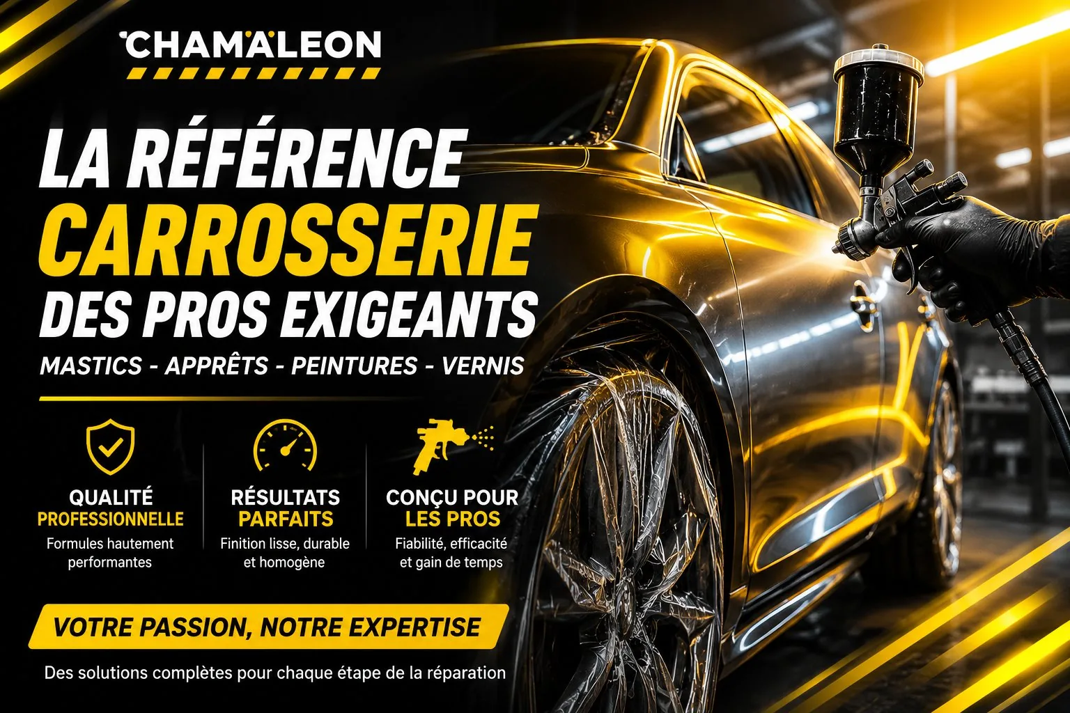La Référence Carrosserie des Pros Exigeants — Chamäleon apprêts mastics vernis